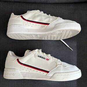 Adidas Ortholite Continental 80 'White Navy Scarlet' Sneakers, Size 7